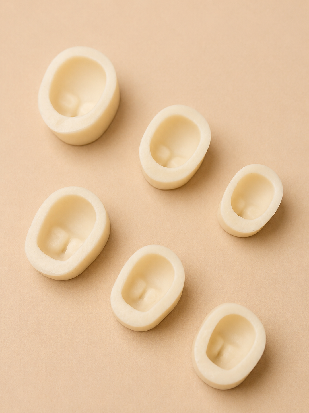Set of 6 Sugar Modeling Molds (S, M, L) by Carlos Lischetti