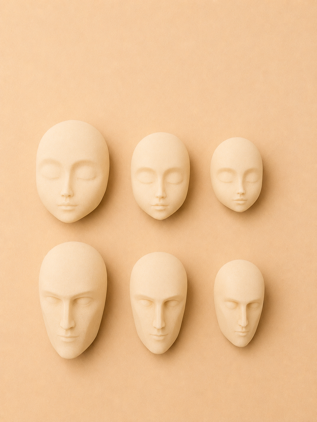 Set of 6 Sugar Modeling Molds (S, M, L) by Carlos Lischetti