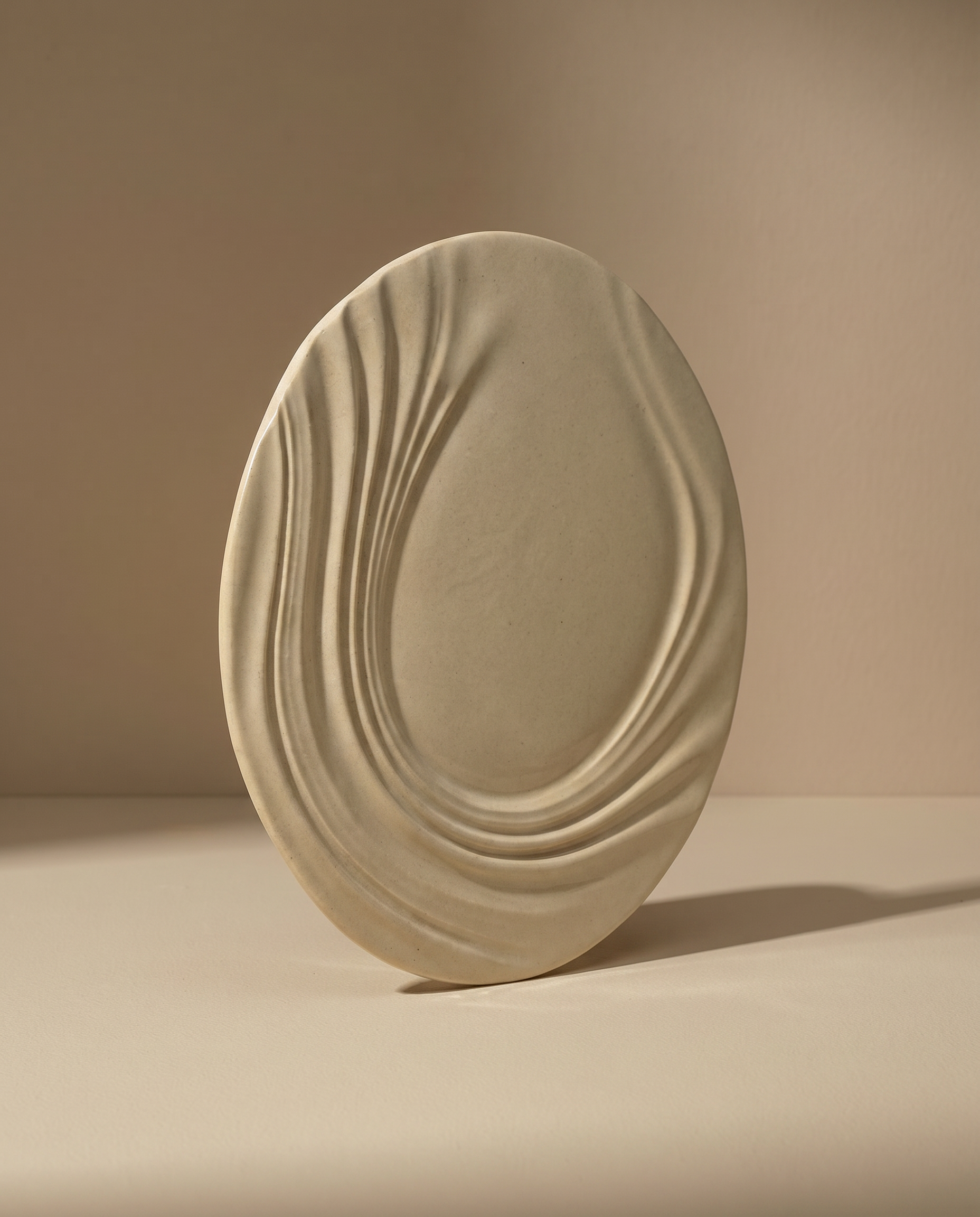 TECTONIC COLLECTION - Plato de cerámica hecho a mano